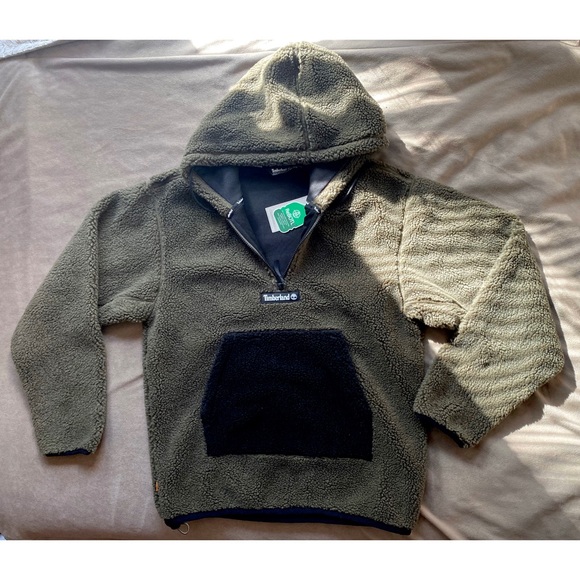 burgundy timberland hoodie